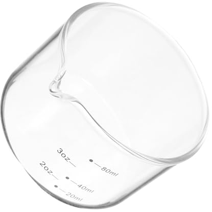 TOPBATHY Tasse à Mesurer Verre Pichet à Lait Pour Café Mesure Précise Design Minimaliste Usage Quotidien