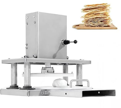 Commercial Stainless Steel Tortilla Making Machine, Electric Pizza Dough Press Machine, 8.6inch Household Pizza Pastry Press Machine for Pressing Pizza Cake