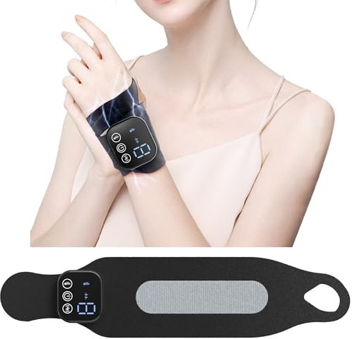 EMS Handgelenk-Massagegerät Handmassagegerät mit Wärme, Handgelenk Bandagen Handgelenkstütze für Sehnenscheidenentzündung & Karpaltunnelsyndrom, Schmerzlinderung, Für Sport Und Fitness, Hausarbeit