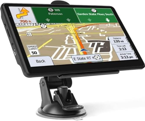 Car Sat Nav, GPS Navigator Touchscreen, Car GPS Navigation with Voice Guidance, Latest UK Maps Update for Car Truck, Hands-free Calling,Lane Guidance Assist (7 Inch)