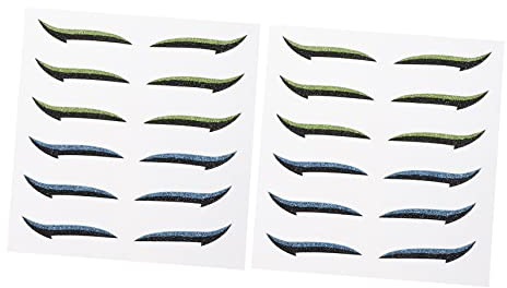 PACKOVE 12 Pares Pegatinas de Delineador de Ojos Invisibles para Mujer Herramientas de Maquillaje de Ojos de Tiras Adhesivas para Maquillaje Diario y Fiestas