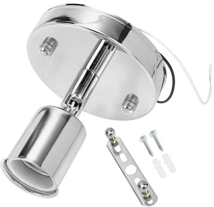 EXHUMKY E27 Gewinde Lampenfassung Aus Hitzebeständigem Keramik 180° Drehbarer Sockel Universeller Lichtadapter Für Pendelleuchten Und Wandleuchten Flexibel Für Wohn Und Lesebereiche