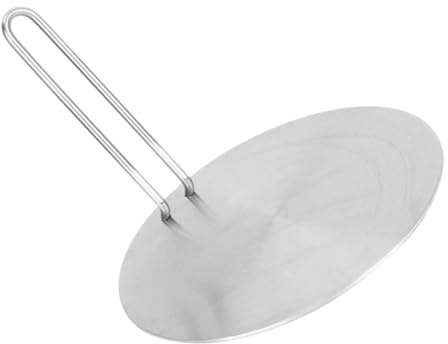 LOLIPPYY Plaque Métallique Pratique D'adaptation à Induction Poignée Amovible en Acier Inoxydable Diffuseur de Chaleur pour Cuisinière Électrique