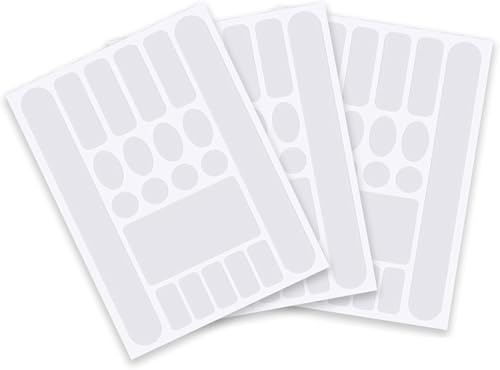 Ztolbriy Rahmenschutzfolie Fahrrad 3er Set - Carbon Optik Schutzfolie für Fahrradrahmen, Transparente Schutzfolie gegen Kratzer für Mountainbike, E-Bike, Rennrad