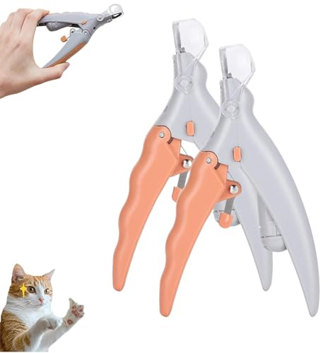 Preciseclip LED Magnifying Glass Pet Nail Trimmer, Preciseclip Pet Toe Nail Trimmer for Cats & Dogs, with LED Light Magnifying Glass, Easy Cleanup & Comfortable Grip (1)
