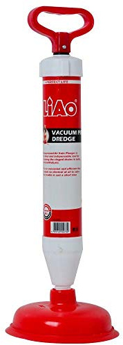 Kraftvolle WC- und Abfluss-Entstopfer Pumpe mit Saugglocke – Saug- und Pumpfunktion, verstellbarer Stiel 46–68 cm, Ø 15,5 cm – für Spüle, Waschbecken, Toilette, Dusche und Badewanne – Kunststoff
