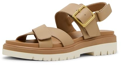 Blondo Women's Beau Sandal, Almond Leather, 7.5