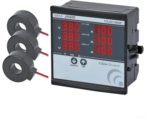 Medidor de panel digital trifásico, para DSP SEM-XXD 220 V, voltímetro, amperímetro, voltímetro de fase con 3 corrientes para uso industrial