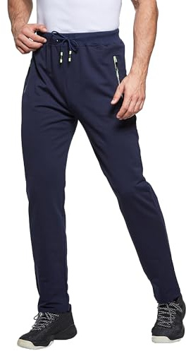 PARTICLE PLANET Jogginghose Herren Baumwolle | Leichte jogginghose herren ,Sweathose Atmungsaktiv Freizeithose ,Trainingshose mit Reißverschlusstaschen