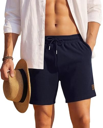 Arjen Kroos Velluto a Coste Pantaloncini Uomo con Cerniera – Short Running Palestra con 3 Tasche, Taglio Ampio Asciugatura Rapida, Bermuda Estate
