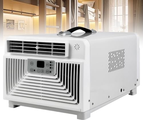 Mini Condizionatore Portatile con Compressore per Zanzariere e Camera da Letto, Climatizzatore Personale a Basso Consumo 280W, Deumidificatore Silenzioso con Timer 12H