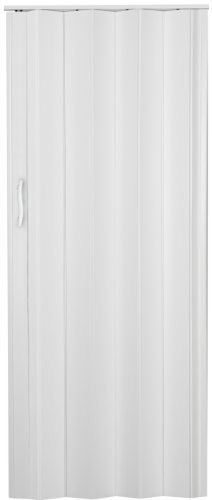 Falttür Schiebetür Tür weiss farben mit Riegel/Verriegelung Höhe 202 cm Einbaubreite bis 109 cm Doppelwandprofil Neu