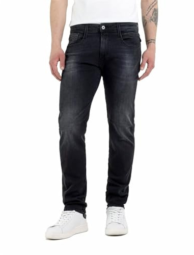 Replay herr Jeans Anbass, Grå (mörkgrå 097), 38W / 32L