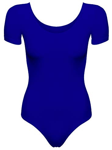 Arabesque Kurzarm Lycra Damen Ballettanzug Body Leotard Dance Trikot Turnanzug Carmen
