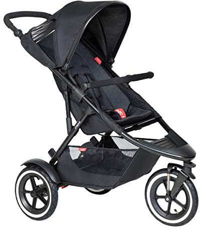 Phil&teds Sport V6 2019+ - Passeggino con cuscino, colore: Nero
