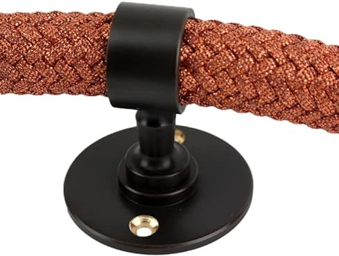 Gepotex Seilträger/Wandhalter/Seilhalter bronziert für 25 mm Seil - Handlaufseil - Absperrseil - Treppenseil