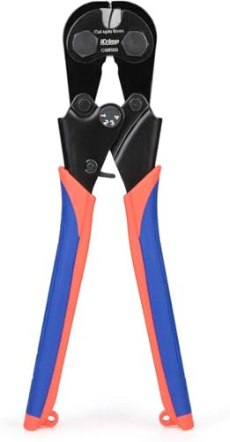 iCrimp CWR-60 Drahtseilschneider, Kettenschneider für Edelstahldrahtseil, Flugzeugkabel, Kupferkabel und Piano-draht, Drahtschneider Bis Zu 60mm