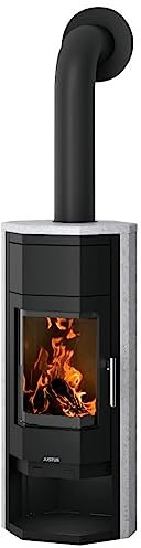 Justus 6539 23 Usedom 5 wärmePLUS 2.0 Kaminofen Stahl Schwarz/Speckstein/A+