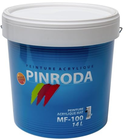 Jafep 12991 Acrylfarbe, matt, Weiß, MF-100, 14 l