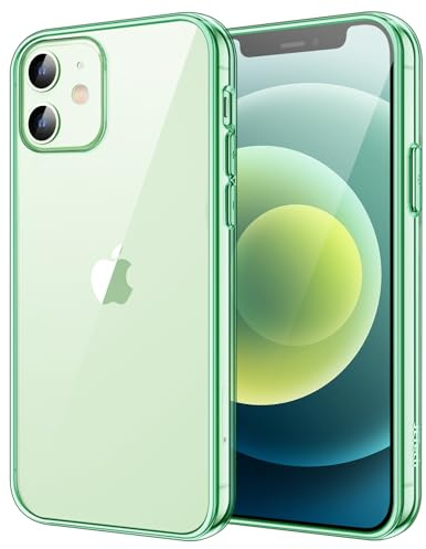 JETech Hülle für iPhone 12 mini, Anti-Vergilbung, Nachtgrün | Stoßschutz, Kratzfeste Harte PC-Rückseite, Robuster Transparenter TPU-Rahmen