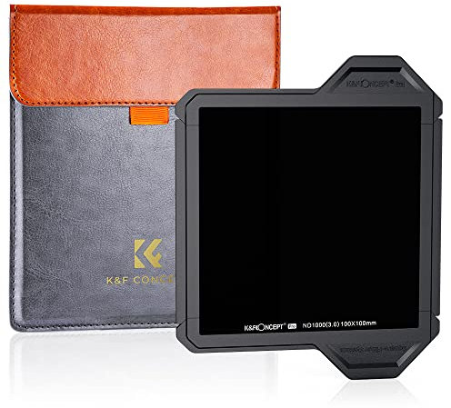 K&F CONCEPT Nano X-Pro Filtro Cuadrado ND1000(10 Stops) 100x100mm Square Filter de Densidad Neutra en Vidrio Óptico con Revestimiento Nano