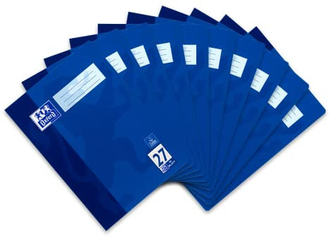 Oxford Schulheft A4, 16 Blatt, Lineatur 27, liniert, 10 Stück