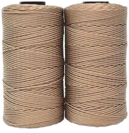 Morkite 2 Pezzi Cordino per Borse Uncinetto Filo Macrame 1mm x 230m Macrame Corda Colorata Cordoncino per Borse a Uncinetto, Arazzo da Parete, Acchiappasogni, Fai da Te