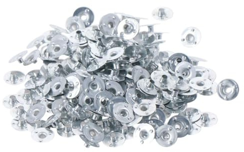 YYlingx 800 linguette per stoppini per candele da 1,3 cm, base in metallo argentato, accessori per la realizzazione di candele, decorazioni fai da te fatte a mano