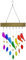 Wernfale Carillons Faits à la Main en Verre de Cristal et en Bois Flotté, Carillons Éoliens en Verre Sablé et en Bois Fabriqués à la Main, Carillons Éoliens d'oiseaux Durables et Faciles à Installer
