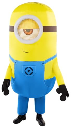 Funidelia Disfraz Oficial Minions Hinchable para Hombre y Mujer, Traje de dibujos animados para adulto, Disfraces de Carnaval, Halloween y Despedidas – Talla Única