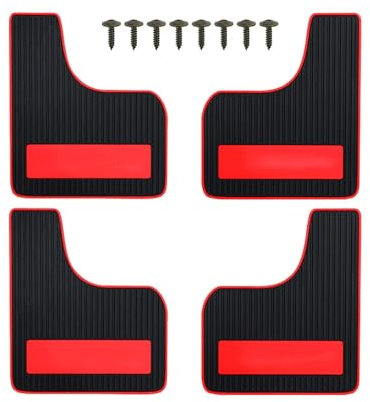 auto parafanghi Gomma Sport 4mm Anteriore Posteriore Set Universale Rally Paraspruzzi Paraspruzzi Parafanghi Paraspruzzi Viti Auto Auto SUV Accessori Parafango Auto