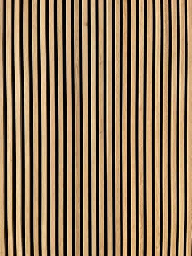 MADERTERRANEA Panneau acoustique en bois massif véritable de chêne 400 x 2340 mm, non plaqué (0,93 m²)