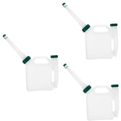 BESPORTBLE 3pcs Gas Mixing Tank Petroleum Mixing Bottle Oil Fuel Bottle Plastic Oil Tank Stroke Engine Gasoline Mix