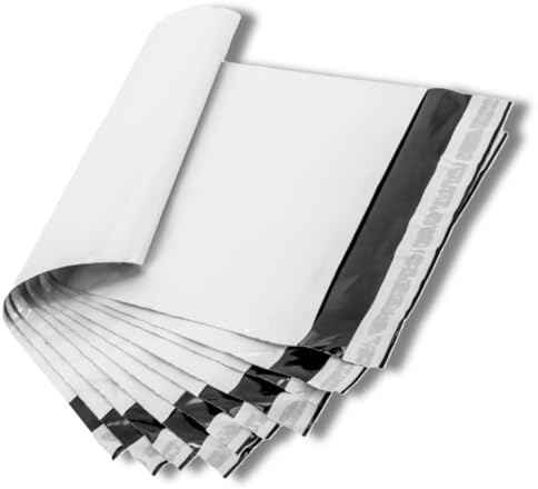 LogicaShop 100 Buste per Spedizioni in Plastica con bordo adesivo 225x325 mm, Resistenti, Impermeabile, Antistrappo, Vinted, Ship Bag