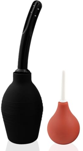 kiptyg Analdusche & Klistier Set aus Medizinischem ABS (310ml +90ml) BPA-frei – 2-in-1 Einlaufgerät für Darmspülung, Analverkehr, Verstopfung – Hygienische Darmreinigung für Erwachsene Frauen/Männer