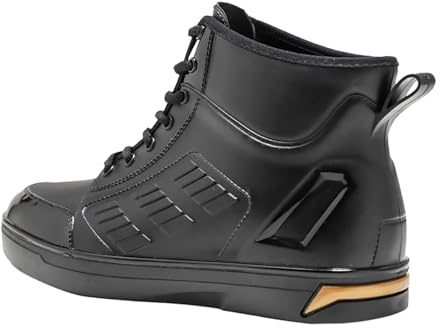 Chaussures de sport pour homme - Imperméables - Bottes d'été pour homme - Avec lacets - Semelles courtes en caoutchouc - Antidérapantes - Chaussures de jardin - Chaussures de travail - Bottes de pluie