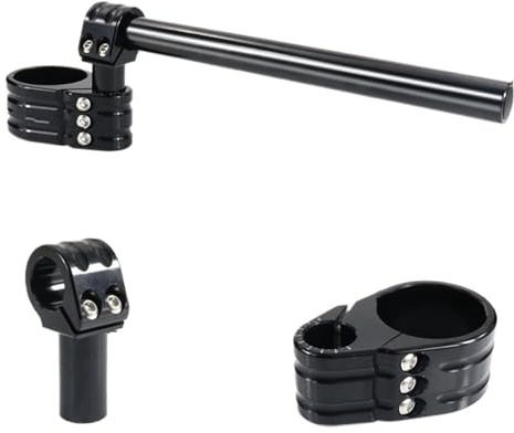 Handlebar Risers Clamp For 37mm 41mm 43mm 50mm 53mm 55mm Adjustable Clip-ons Handlebar Motorcycle Handlebar Clip-On Handle Bar Raiser Universal Motorcycle Handle Bar Riser(41mm normal)