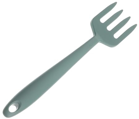 BESPORTBLE Forchetta in Silicone Resistente al Calore Multifunzionale per Cucina Domestica Utensile Leggero e Durevole per Mescolare e Servire Colore Verde Scuro Media