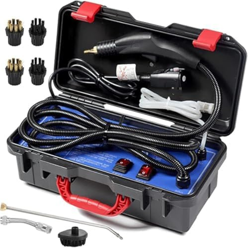 Portable Handheld Steam Cleaner - High Temperature Heavy Duty Steamer for Home Cleaning, Car Detailing, Engine Bay & Tankless Systems - Powerful, Versatile & Efficient