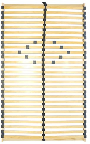 Lomadox Lattenrost 120x190 cm Federholzrahmen mit 200 kg Traglast, Verstellbarer Komfortzone, für alle Matratzen geeignet