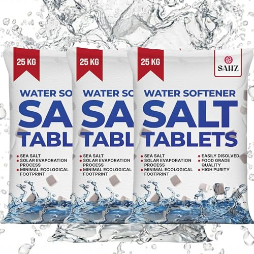 75kg Water Softener Salt Tablets High Purity Salt for Water Softeners Easy to Use & Compatible with All Machines – Water Softener Tablets Helps Reduce Lime Scale