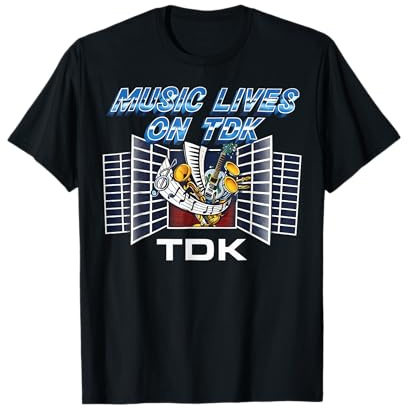 Music Lives on TDK Vintage Retro 90s T-Shirt