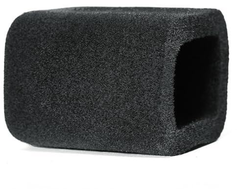 Cubiertas micrófonos para FIFINE AmpliGame AM8, paravientos, filtros pop, tapas protectoras, cubiertas para micrófonos (Negro)