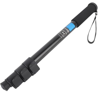 Lazmin112 Monopiede per Fotocamera, Monopiede Portatile Telescopico in Lega di Alluminio per Telefono Fotografico con Fotocamera DSLR con di Bloccaggio Dell'estensione Facile e di