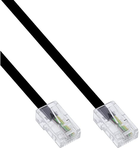 InLine 68820A ISDN Anschlußkabel, RJ45 Stecker auf Stecker (8P8C), 20m schwarz