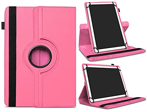 AKNICI Custodia Rigida Universale per Tablet da 10-10,1 Pollici Samsung Galaxy FACETEL TOSCIDO TECLAST HUAWEI Mediapad YESTEL realme PRITOM YOTOPT LNMBBS GOODTEL BENEVE CHUWI SUMTAB, Rosa