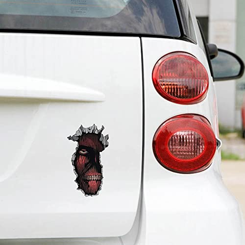 BLKUOPAR 5,1 '' Attack on Titan Anime Auto Aufkleber Titan In The Wall Sticker Kreative Vinyl Laptop Fenster Windschutzscheibe Dekoration Grafiken