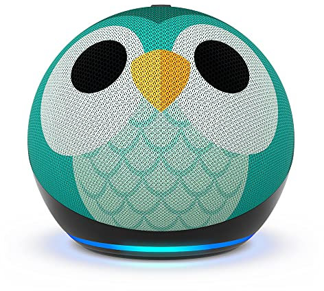 Echo Dot (Neueste Generation) Kids | Smarter WLAN- und Bluetooth-Lautsprecher mit Alexa | 1 Jahr Amazon Kids+ Inhalte inklusive | Eulen-Design