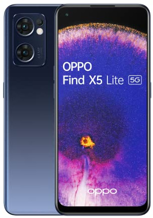 OPPO Find X5 Lite – Smartphone 5G, 8 Go RAM + 256 Go, 6.43'' AMOLED FHD+ 90Hz, 64 MP + 8 MP + 2MP, Photographie Ultra HD, 4500 mAh Charge Rapide 65W, 0 à 100% en 34 Mins, Noir [version FR]