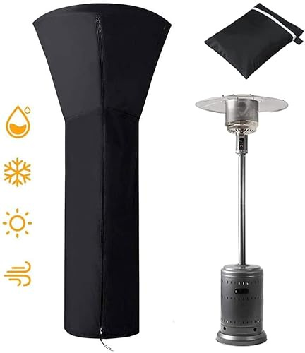 COOSOO – Housse de chauffage de terrasse imperméable avec fermeture éclair, housse de chauffage au propane robuste, en tissu Oxford indéchirable, anti-neige, grêle, poussière pour lampe chauffante au